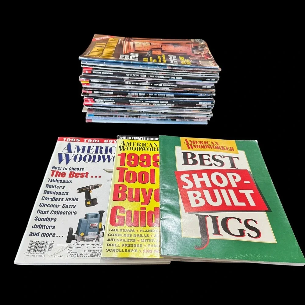 American Woodworker 1990s‎ Magazines Lot of 33 Woodworking DIY Project Ideas